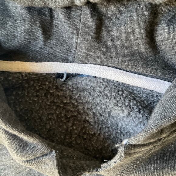 Men’s Long Sleeve Hoodie size L, Gray, With Hand Warmer, Jenness Park California - Picture 5 of 9